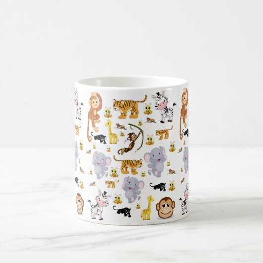 Affe Elephant Tiger Tasse (Mittel)