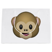 Affe - Emoji Große Geschenktüte (Vorderseite)