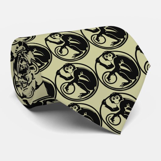 Affe-Entwurfs-Krawatte Krawatte (Gerollt)