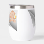 Affe essen Banane unter dem Pflaster (Rechts)