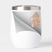 Affe essen Banane unter dem Pflaster (Rückseite)