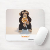 Affe essen einen üppigen Sauger-Maus-Matte Mousepad (Mit Mouse)