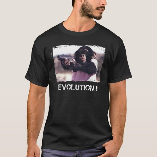 Affe-Evolutionstrieb T-Shirt (Vorderseite)