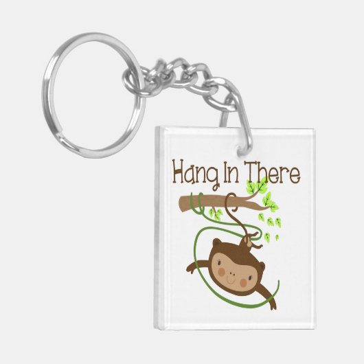 Affe-Fall herein dort Schlüsselanhänger (Vorderseite links)