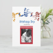 Affe-Fass-Geburtstags-Party Einladung (Stehend Vorderseite)