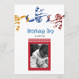 Affe-Fass-Geburtstags-Party Einladung