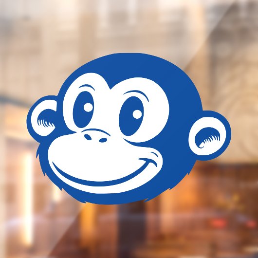 Affe Fensteraufkleber (Blatt 2)