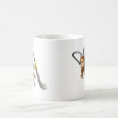 Affe-Fliegen mit Jetpack Kaffeetasse (Mittel)