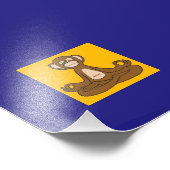 Affe Fotodruck (Ecke)