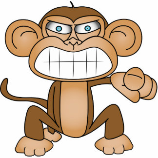 Affe Freistehende Fotoskulptur