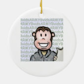 Affe für Ihren Baum Keramikornament (Hinten)