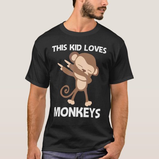 Affe für Kinder Boys Ape Zoo Wildtier T-Shirt (Vorderseite)