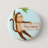 Affe für Kinder Button (Vorderseite)