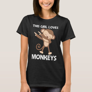 Affe für Mädchen Mama Ape Zoo Wildtier 1 T-Shirt