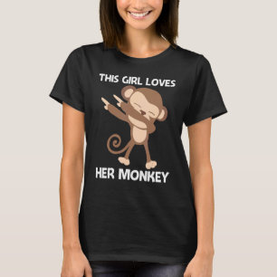 Affe für Mädchen Mama Papo Zoo Wildtier T-Shirt