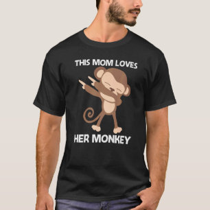 Affe für Mama Frauen im Tiergarten T-Shirt