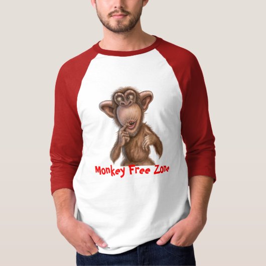 Affe geben T - Shirt frei (Vorderseite)