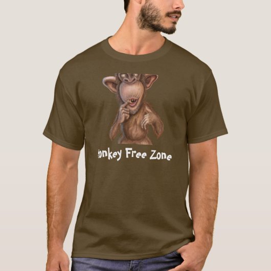 Affe geben T - Shirt frei (Vorderseite)
