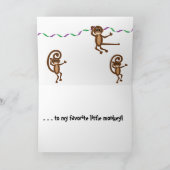 Affe-Geburtstags-Karte Karte (Innenseite)