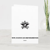 Affe-Geburtstags-Karte Karte (Rückseite)