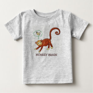 AFFE-GEHIRN BABY T-SHIRT