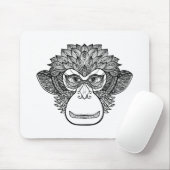 Affe-Gekritzel-Gesicht Mousepad (Mit Mouse)