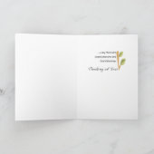 Affe genießt Segnungen denken Karte (Innenseite)