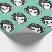 Affe Geschenkpapier (Ecke)