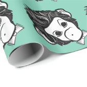 Affe Geschenkpapier (Rolleneckpunkt)