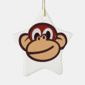 Affe-Gesicht Keramik Ornament (Rechts)