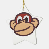 Affe-Gesicht Keramik Ornament (Links)