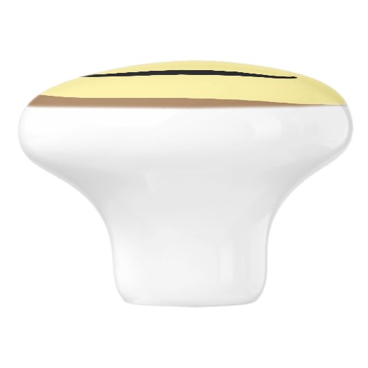 Affe-Gesicht Keramikknauf (Seitenansicht)