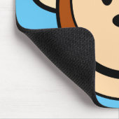 Affe-Gesicht Mousepad (Ecke)