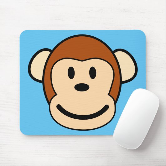 Affe-Gesicht Mousepad (Mit Mouse)