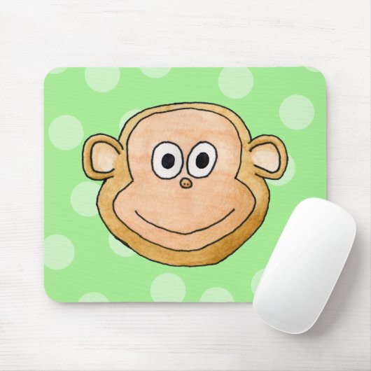 Affe-Gesicht Mousepad (Mit Mouse)