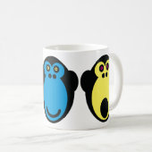 Affe-Gesichter Kaffeetasse (VorderseiteRechts)