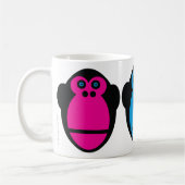 Affe-Gesichter Kaffeetasse (Links)