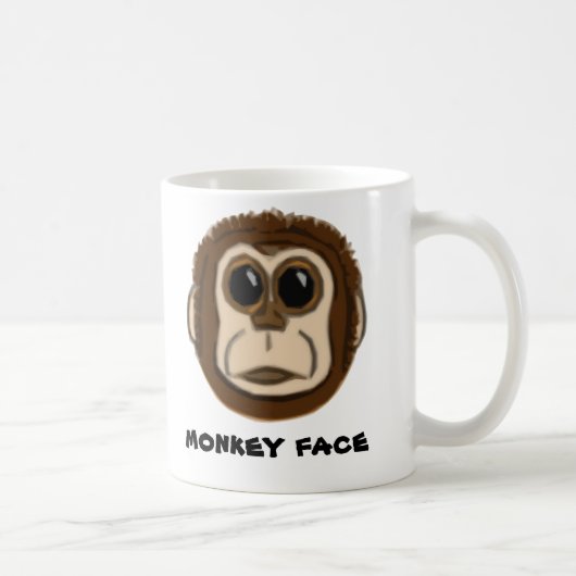 Affe-Gesichts-Tasse Kaffeetasse (Rechts)