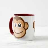 Affe-Gesichts-Tasse Tasse (Vorderseite Links)