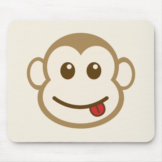 Affe-Gesichts-vektorkunst Mousepad (Vorne)