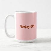Affe Girl Blume Kaffee Tasse (Links)