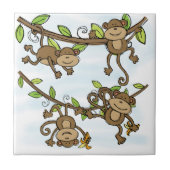 Affe-Glanz Fliese (Vorderseite)