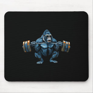 Affe Gorilla Bodybuilding Muskeln Fitness Fitnesss Mousepad