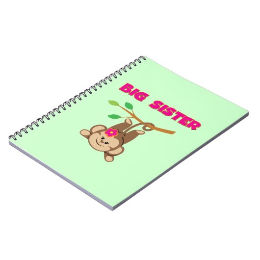 Affe-große Schwester Notizblock (Linke Seite)
