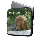 Affe - Großvater Laptopschutzhülle (Vorderseite Links)