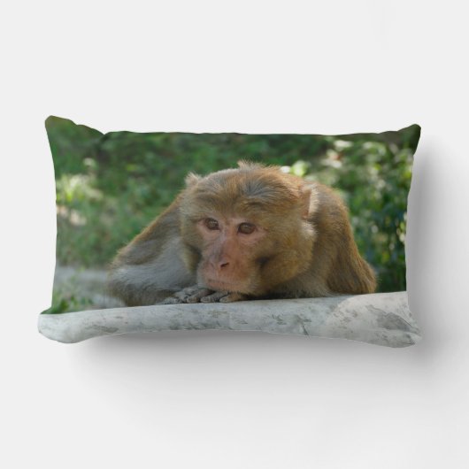 Affe - Großvater Lendenkissen (Vorderseite)