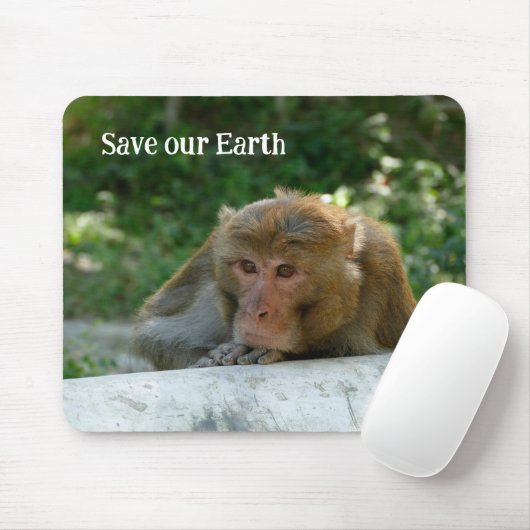 Affe - Großvater Mousepad (Mit Mouse)