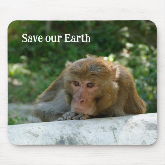 Affe - Großvater Mousepad (Vorne)