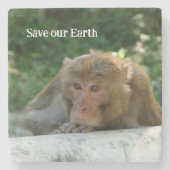 Affe - Großvater Steinuntersetzer (Vorderseite)