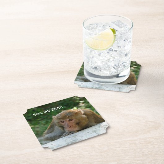 Affe - Großvater Untersetzer (Vor Ort)